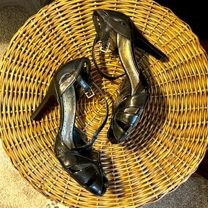 $5 BCBGirls Black Open Toe Heels